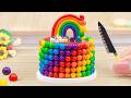 Amazing KITKAT Rainbow Cakes Dessert 🌈1000+ Best Miniature KitKat Chocolate Rainbow Cake Decorating