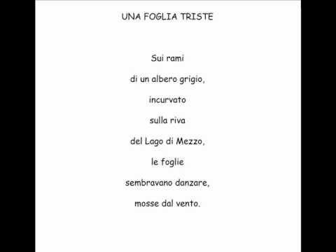 Una foglia triste (poesia di tango) - YouTube