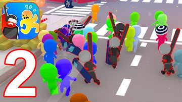 Riot Escape - Gameplay Part 2 All Levels Riot Team vs Cop Team Max Level (Android, iOS) #2