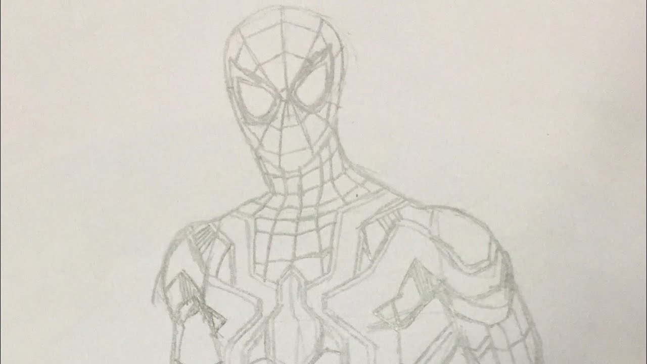 Как рисовать железного человека паука