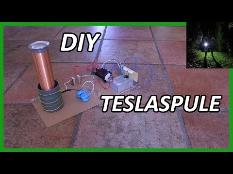 DIY Teslaspule selber bauen Tutorial [Spark Gap Teslacoil] 