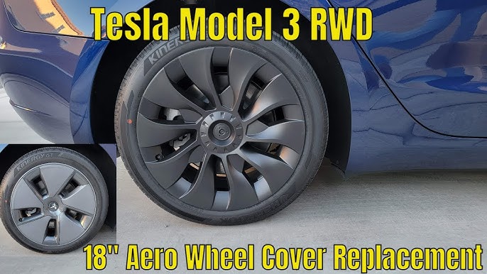 EVBASE Tesla Model 3 Wheel Covers 18inch Wheel Caps Inspired by Model -  EVBASE-Premium EV&Tesla Accessories