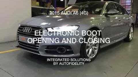 2015 AUDI A6 4G ELECTRONIC BOOT OPENING AND CLOSING