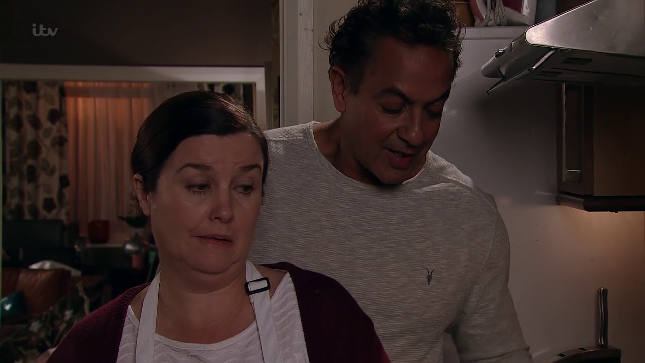 Coronation Street - Dev Tries to Console Mary After the Trouble With Jude