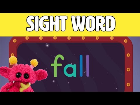 FALL - Let's Learn the Sight Word FALL with Hubble the Alien! | Nimalz Kidz! Songs and Fun!