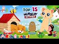 Top 15 nursery rhymes and kids songs for kids i wheels on the bus and many more