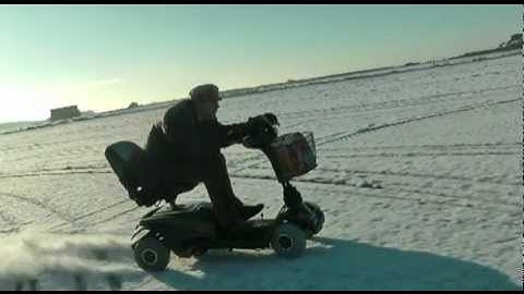 70MPH Mobility Scooter in the SNOW
