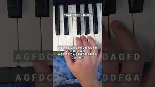 TheFatRat - Unity - piano tutorial