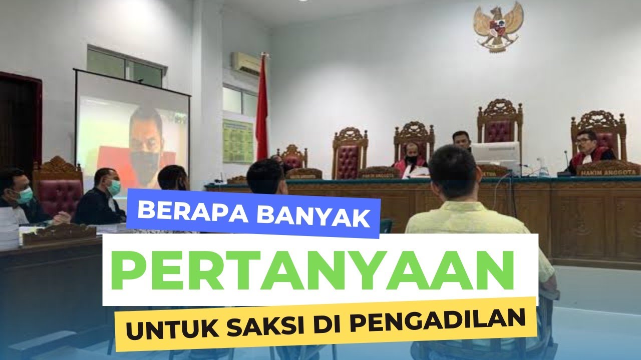 Takut menjadi saksi di persidangan, ini tipsnya!!!