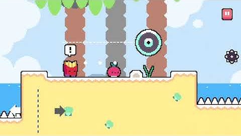 Dadish. World 2 - Strando Beach. Level 11. Walkthrough with Stars.