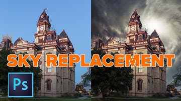 SKY replacement in PHOTOSHOP add clouds to your photo
