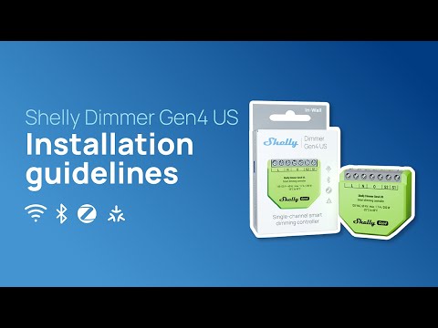 Shelly Dimmer Gen4 US - Installation video
