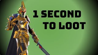 1 second to loot challenge