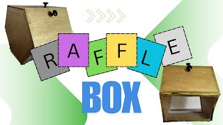 Smart DIY Wooden Raffle Ticket box Idea