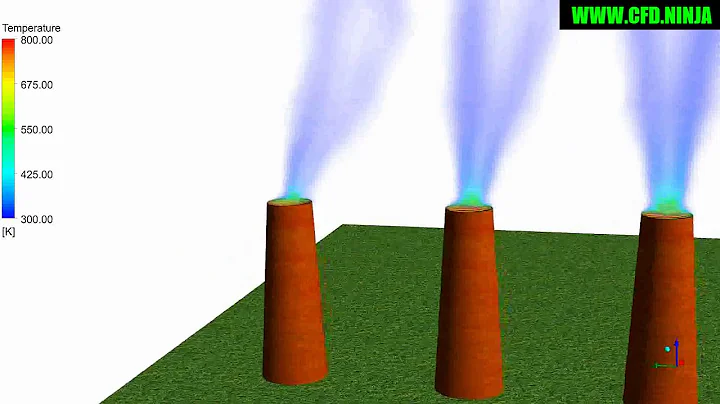 🥇 ANSYS CFX - Smokestack 3D