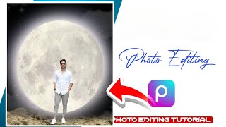 Photo editing with Moon || PicsArt background change tutorial || PicsArt editing #picsarttutorial  screenshot 3
