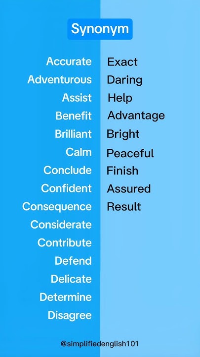 Synonym similar Words In English YouTube synonym-similar-words-in-english-youtube
