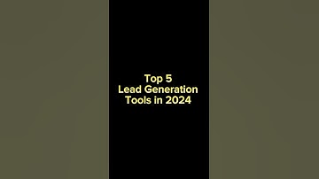 Top 5 Lead Generation Tools in 2024 #leadgeneration #linkedin #shorts