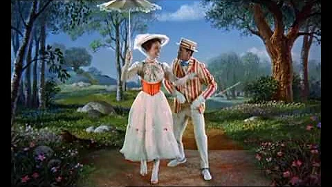 Mary Poppins Chalk Drawing Scene