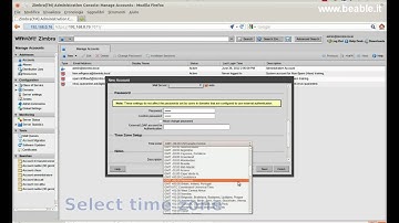 Tutorial 1: Zimbra 7 - Create new zimbra account