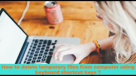 How to delete temporary files from  computer using keyboard shortcut keys ?😊 #education #computer