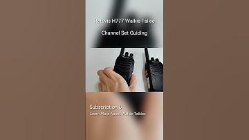 How to Set Channel on Retevis H777 Walkie Talkie  #walkietalkie
