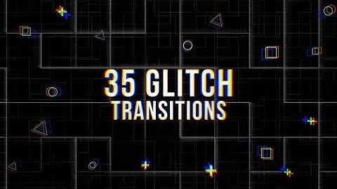 35 Glitch Transitions After Effects Templates