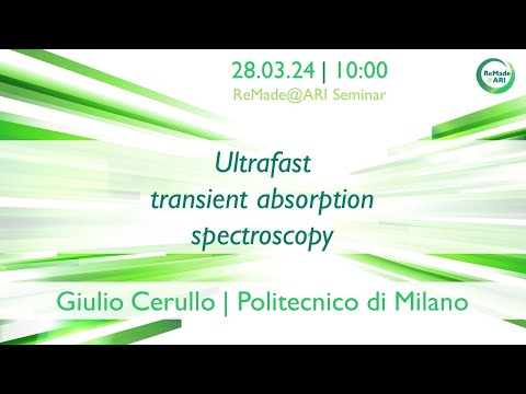 Ultrafast transient absorption spectroscopy [WEBINAR]