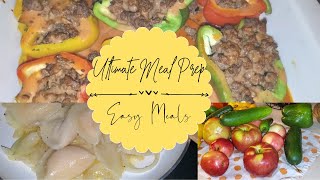 ULTIMATE Meal Prep | Sunday Reset | Stuffed Peppers