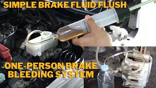 DIY Brake Fluid Flushing Using The OnePerson Brake Bleeding System