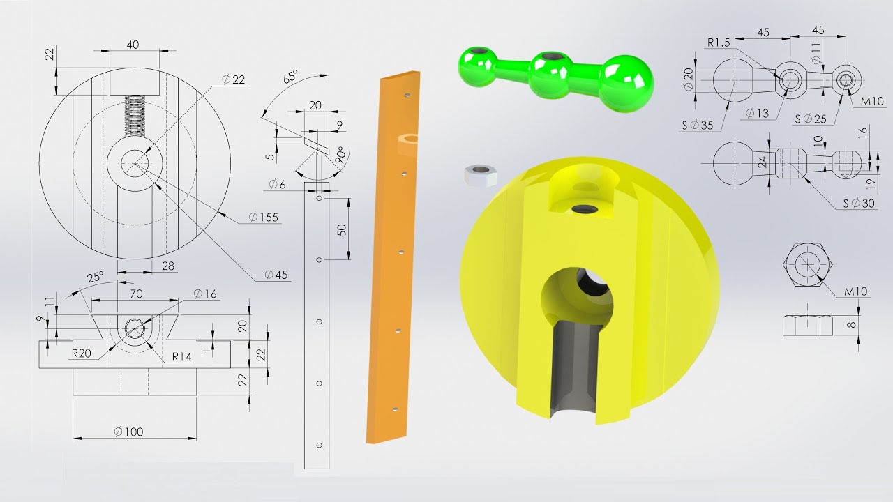 Shaper tool head assembly, 3D CAD Model Library