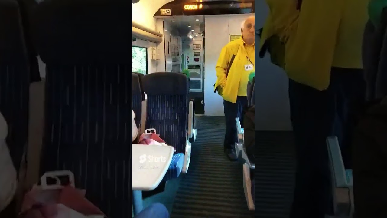 Walking on a train between Dublin to Cork