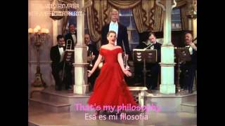 Judy Garland - I don't care (English and Spanish Lyrics) chords