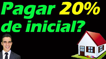 ¿20 es un buen pago inicial para una casa?