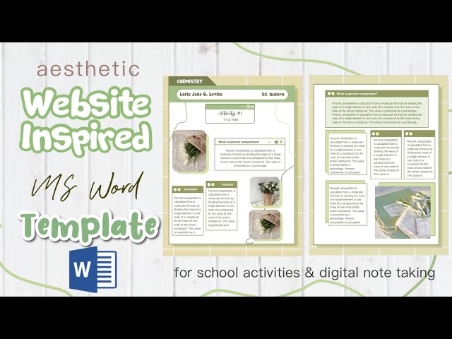 Aesthetic Study Note Taking Template - Download in Word