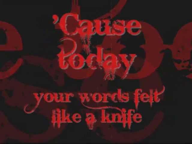 Like A Knife By Secondhand Serenade Lyric Video