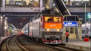 Чс8 064 С Пассажирским Поездом Москва-Брест На Перегону Тракторный-Минск Восточный