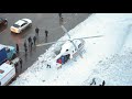 Работа медицинской авиации в Москве. 21.03.2018