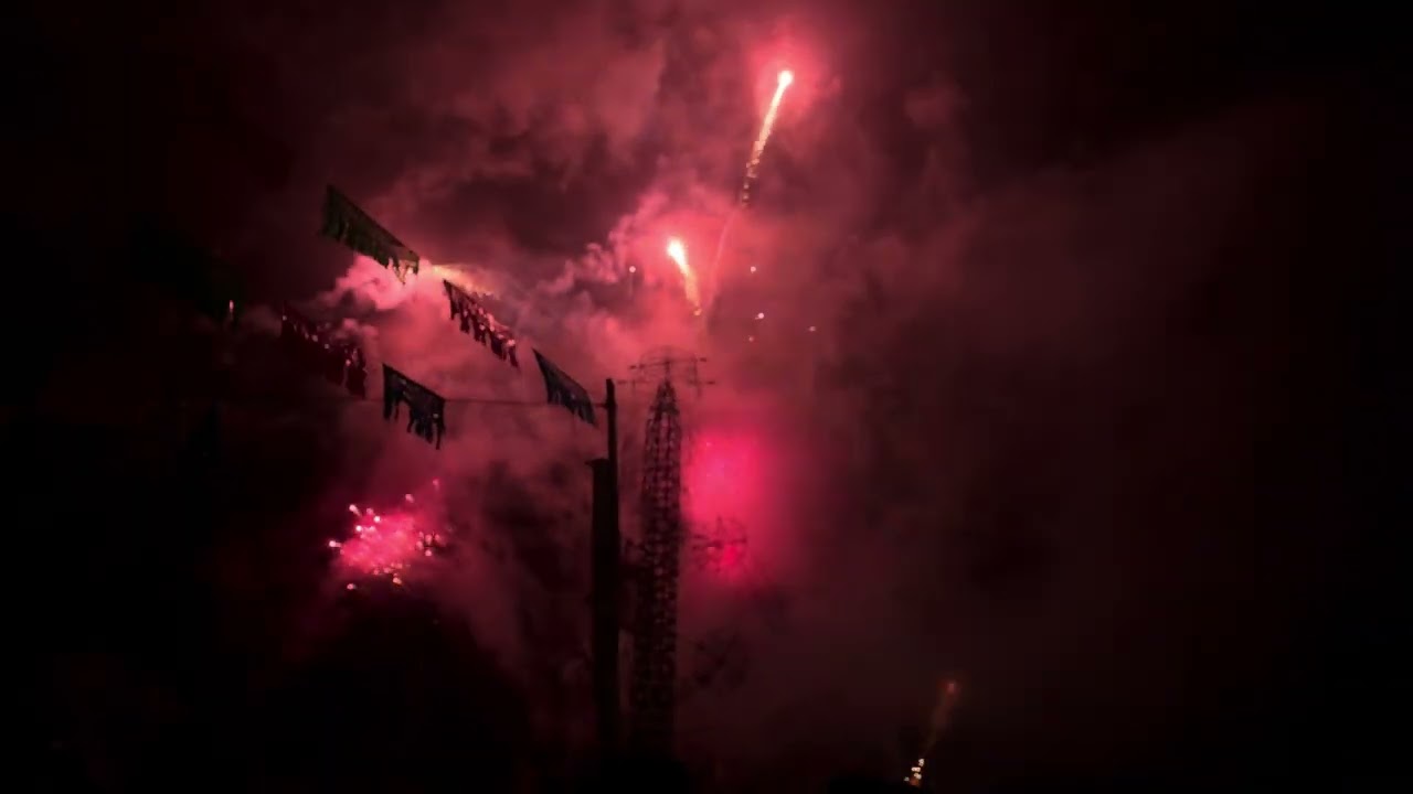 Fuegos artificiales en la fiesta de cañada de Galicia 2026 ✨🥳🎇