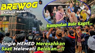 Bikin Panik MEMED Gass Poll Jingle Andalan & Kumpulan Orang Bule Kaget,, Karnaval Mojokerto