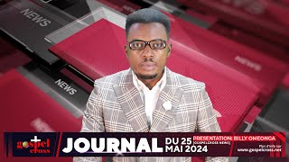 JOURNAL FRANÇAIS DU SAMEDI 25 MAI 2024 [GOSPELCROSS NEWS]