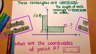 Calculating missing coordinates of shapes on a coordinate grid // Year 6 SATs Maths reasoning