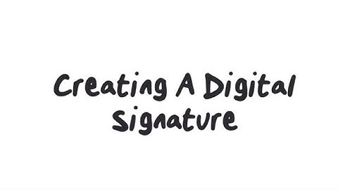 Inserting A Digital Signature Into A Letter