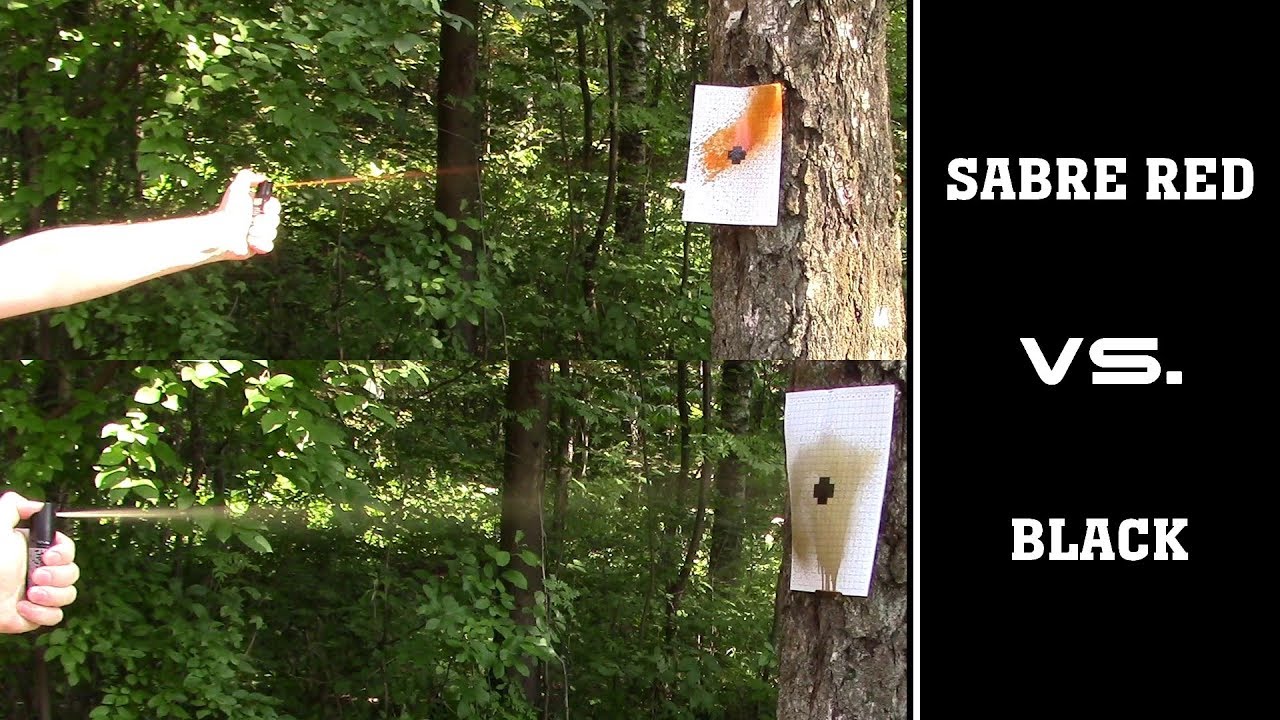 Сравнение баллончиков Sabre Red и Black 25