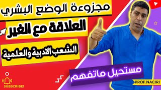 محور العلاقة مع الغير مجزوءة الوضع البشري الفلسفة الثانية باكالوريا مراجعة للامتحان الوطني