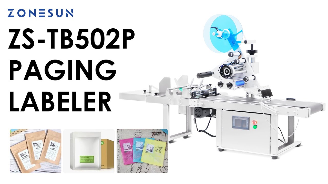ZONESUN ZS-TB502P Automatic Flat Paper Paging And Labeling Machine