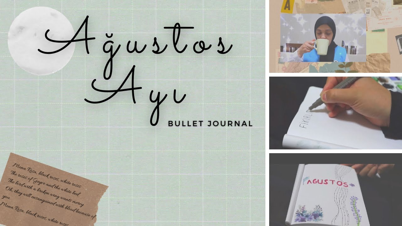 Ağustos Ayı Bujo | Ağustos ayı bullet journal videosu
