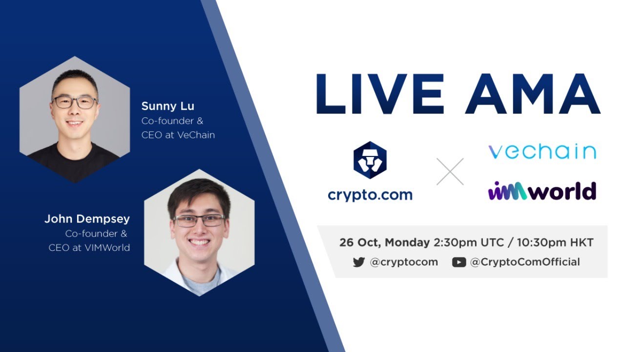 [VeChain & VIMworld] - Live Video AMA with CEO Sunny Lu & CEO John Dempsey