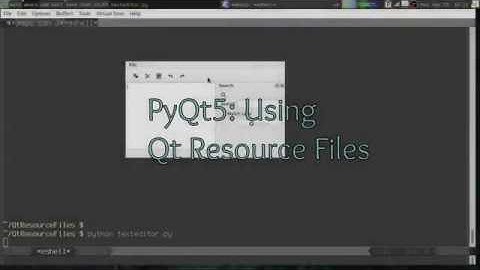 Master PyQt5 part 8: Using Qt Resource files