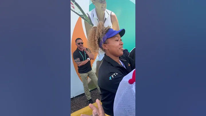 My son asking Naomi Osaka to hit with him